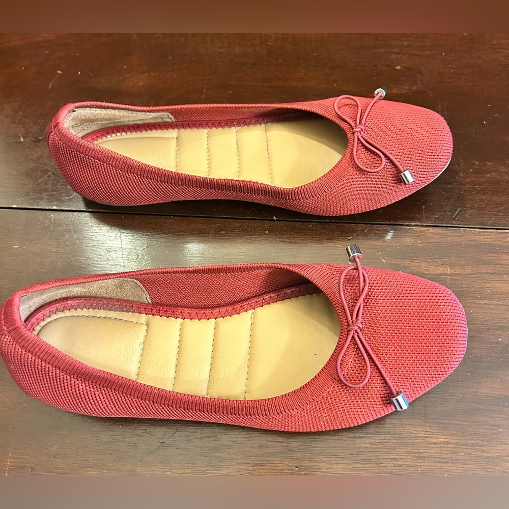 Kelly & Katie Sasha Ballet Flats Heart Red Size 6 - Picture 3 of 7